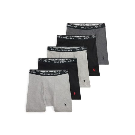 Polo Ralph Lauren Cotton Wicking Boxer Brief 5 Pack