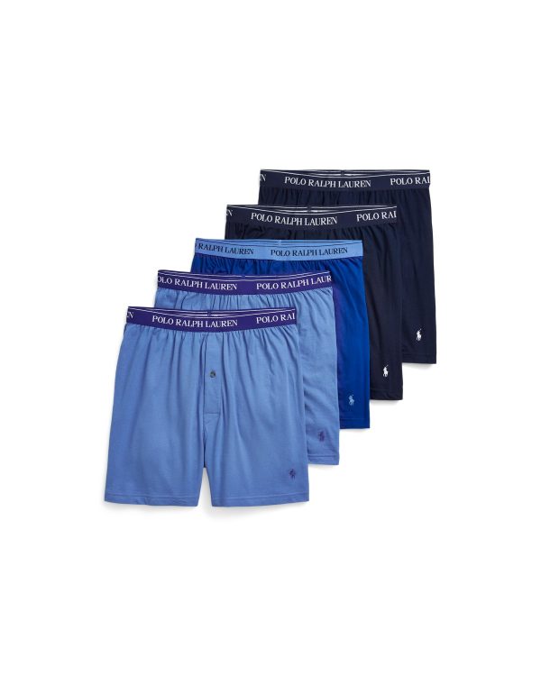 Polo Ralph Lauren Classic Wicking Knit Boxer 5 Pack