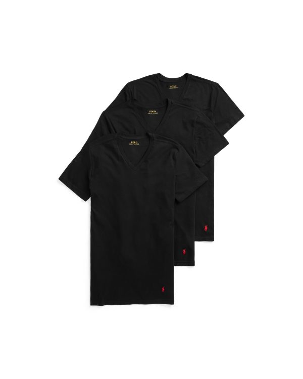 Polo Ralph Lauren Slim Fit Wicking V-Neck 3-Pack