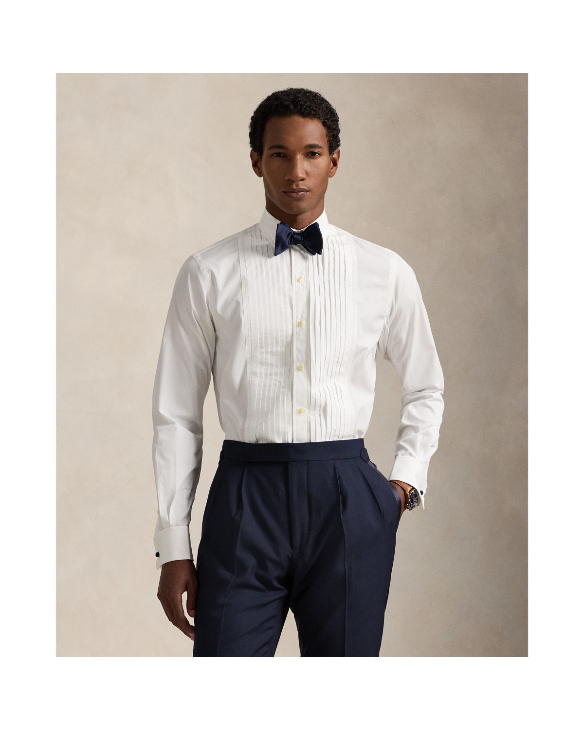 Polo Ralph Lauren Custom Fit French Cuff Tuxedo Shirt