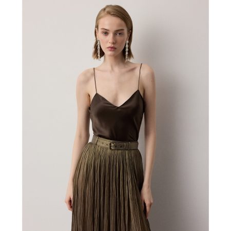 Ralph Lauren Annelia Washed Silk Charmeuse Camisole