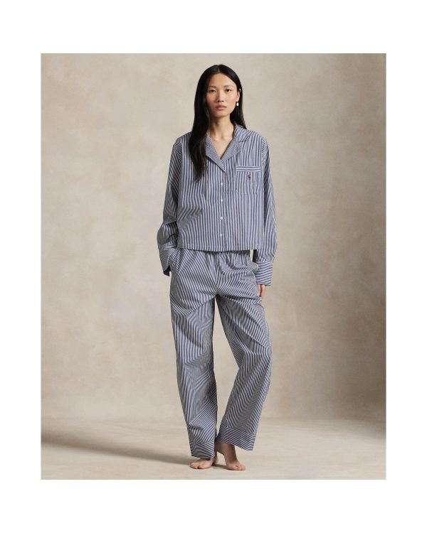 Ralph Lauren Long Sleeve Poplin Pajama Set