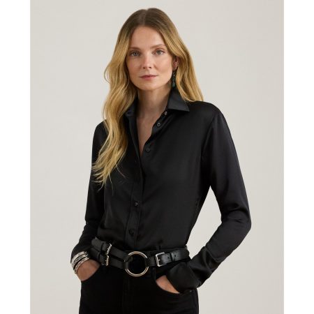 Ralph Lauren Classic Fit Satin Charmeuse Shirt
