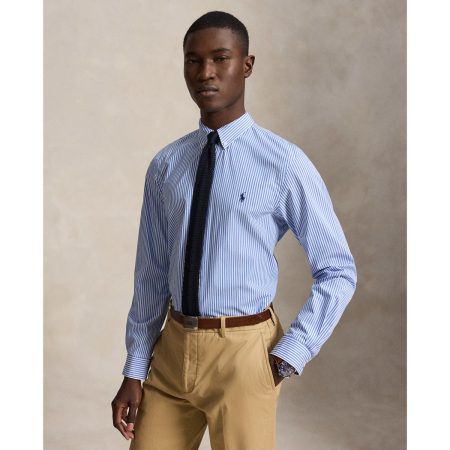 Polo Ralph Lauren Slim Fit Striped Stretch Poplin Shirt