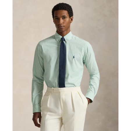 Polo Ralph Lauren Slim Fit Gingham Stretch Poplin Shirt