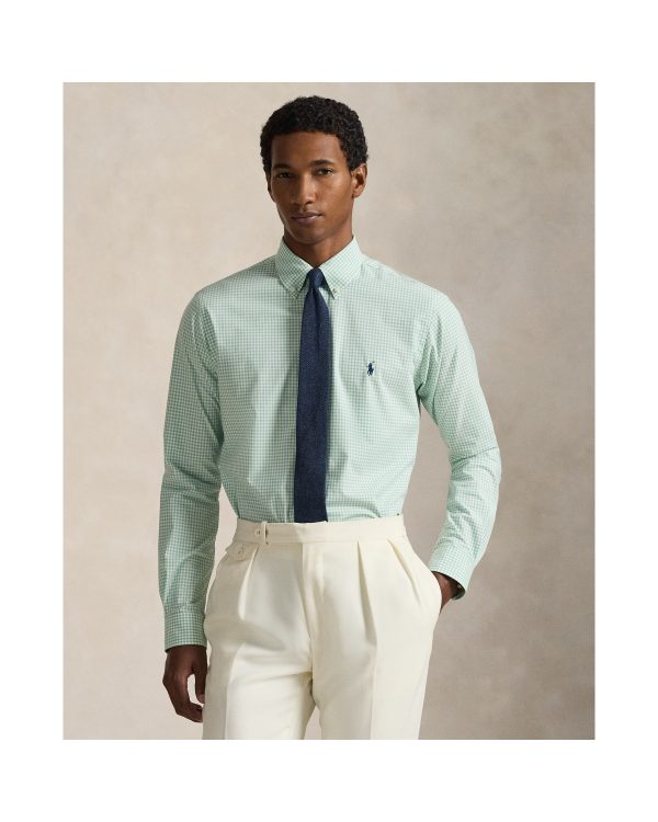 Polo Ralph Lauren Slim Fit Gingham Stretch Poplin Shirt