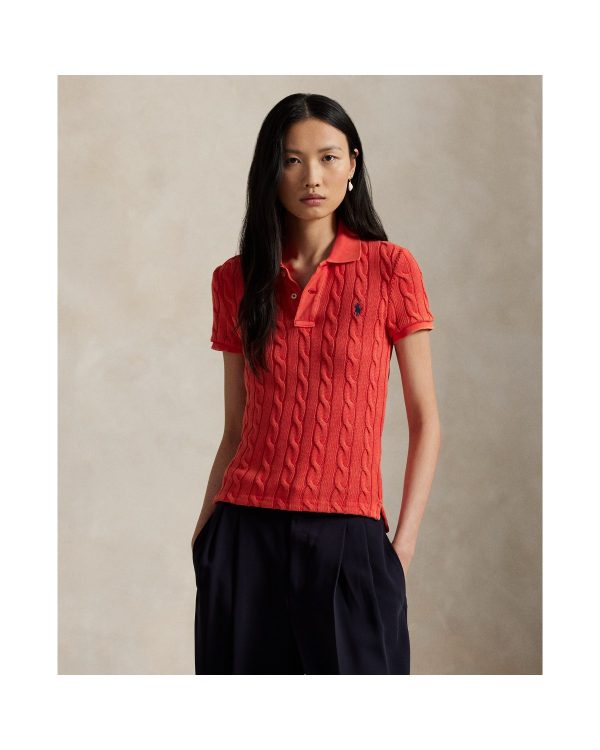 Ralph Lauren Cable Knit Polo Shirt
