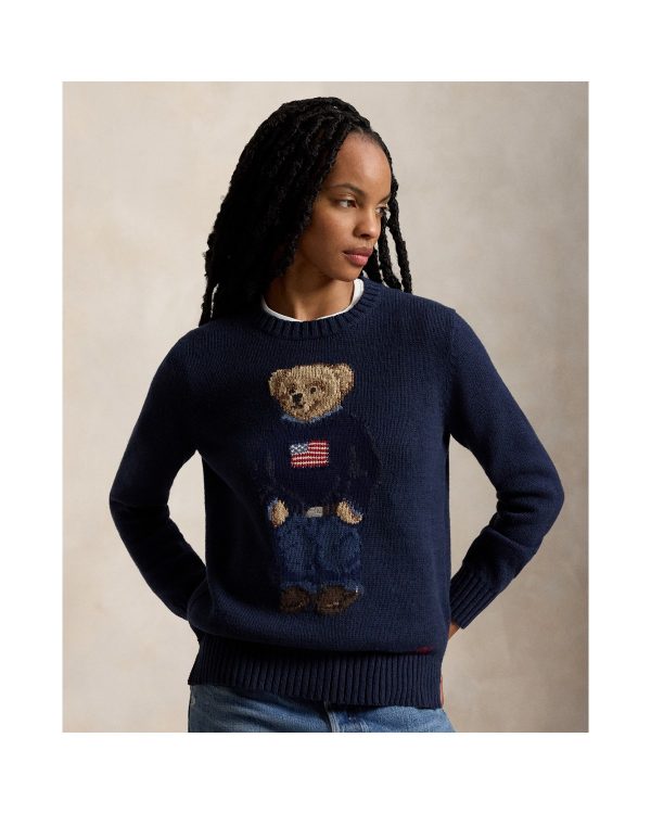Ralph Lauren Polo Bear Cotton-Linen Sweater