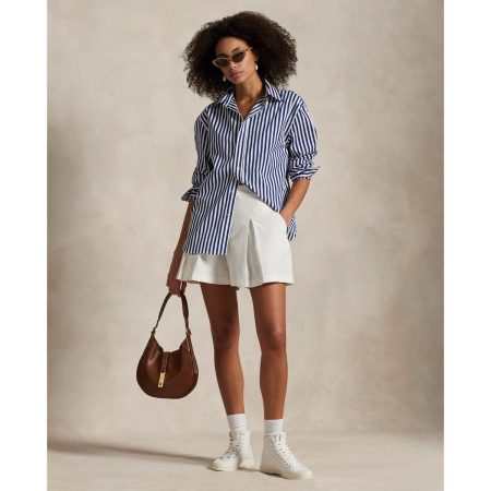Ralph Lauren Four-Way-Stretch Pleated Short