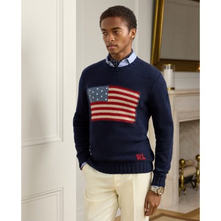 Polo Ralph Lauren Flag Cashmere Crewneck Sweater