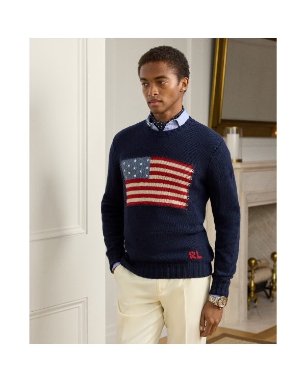 Polo Ralph Lauren Flag Cashmere Crewneck Sweater