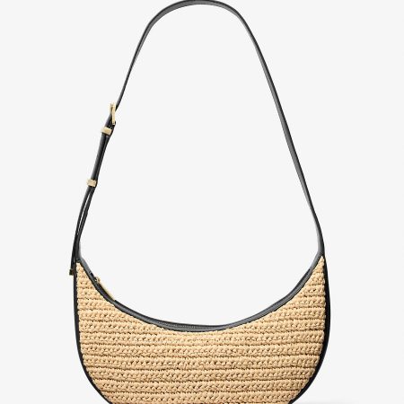 Michael Kors Avra Medium Hand-Crocheted and Leather Crossbody Bag - Preorder