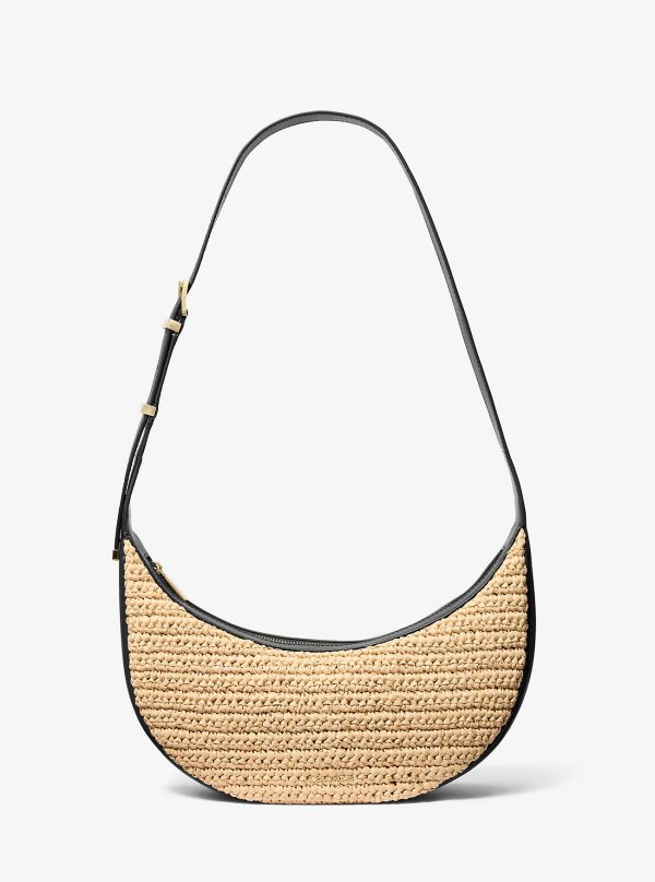 Michael Kors Avra Medium Hand-Crocheted and Leather Crossbody Bag - Preorder