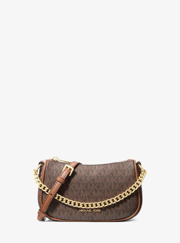 Michael Kors Outlet Carmela Small Signature Logo Convertible Crossbody Bag - Preorder