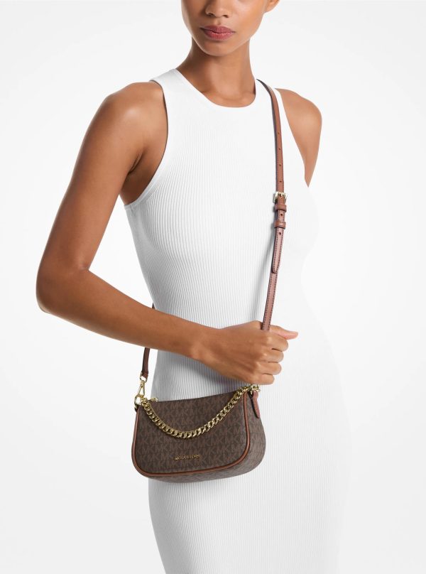 Michael Kors Outlet Carmela Small Signature Logo Convertible Crossbody Bag - Preorder
