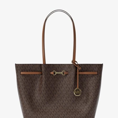 Michael Kors Outlet Carson Large Signature Logo Tote Bag - Preorder