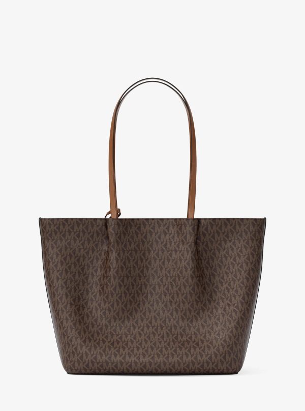 Michael Kors Outlet Carson Large Signature Logo Tote Bag - Preorder