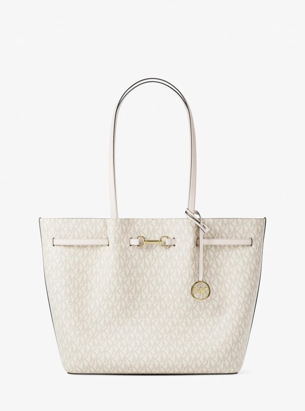 Michael Kors Outlet Carson Large Signature Logo Tote Bag - Preorder