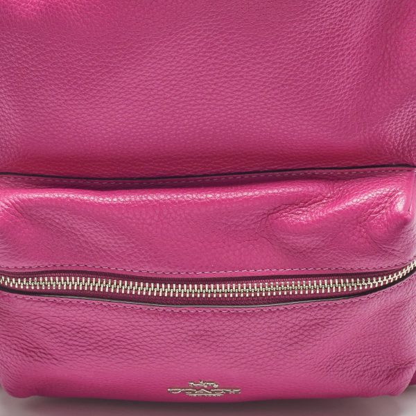 Coach Charlie Pink/black Leather And Nylon Backpack - Preorder