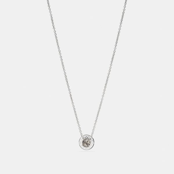 Coach Outlet Open Circle Stone Strand Necklace - Preorder