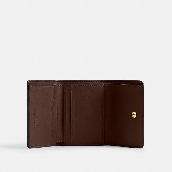 Coach Outlet Card Holder Wallet In Blocked Signature Canvas - Preorder