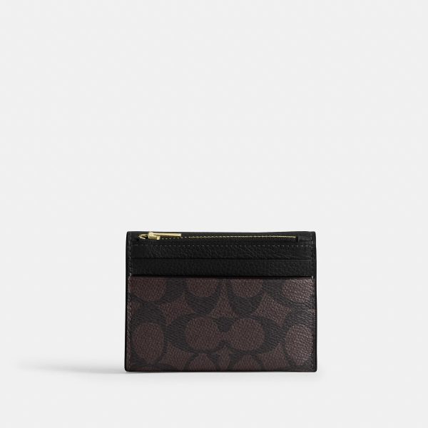 Coach Outlet Card Holder Wallet In Signature Canvas - Preorder