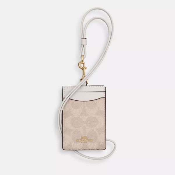 Coach Outlet Id Lanyard In Signaure Canvas - Preorder