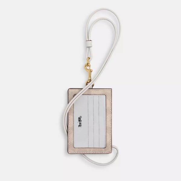 Coach Outlet Id Lanyard In Signaure Canvas - Preorder