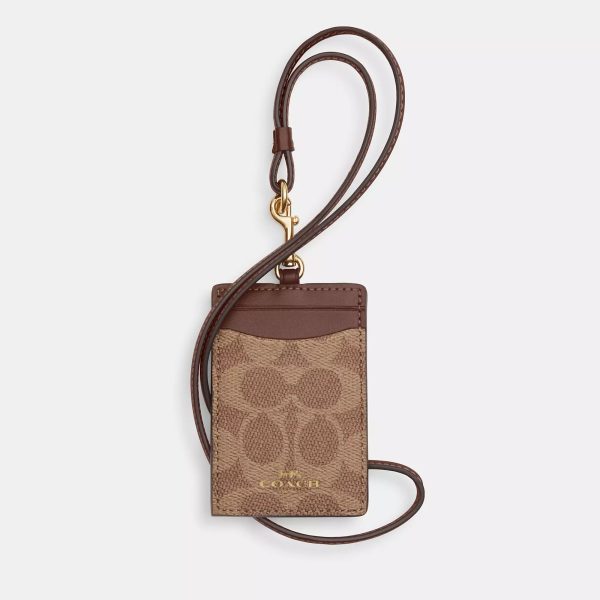 Coach Outlet Id Lanyard In Signaure Canvas - Preorder