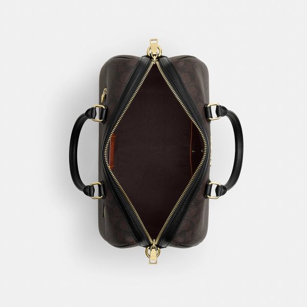 Coach Outlet Rowan Large Satchel Bag In Signature Canvas - Preorder