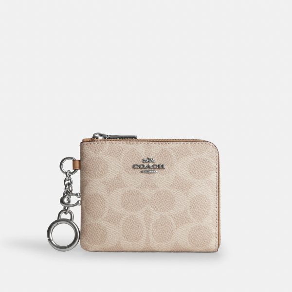 Coach Outlet Small Corner Zip Wallet In Signature Canvas - Preorder