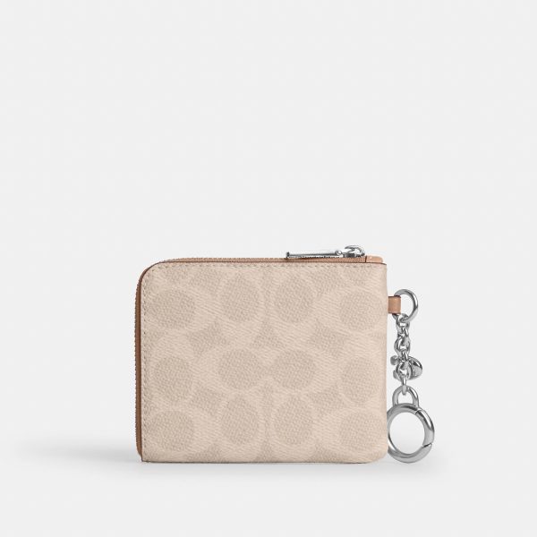 Coach Outlet Small Corner Zip Wallet In Signature Canvas - Preorder