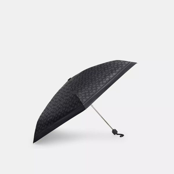 Coach Outlet Uv Protection Mini Umbrella In Signature Print - Preorder