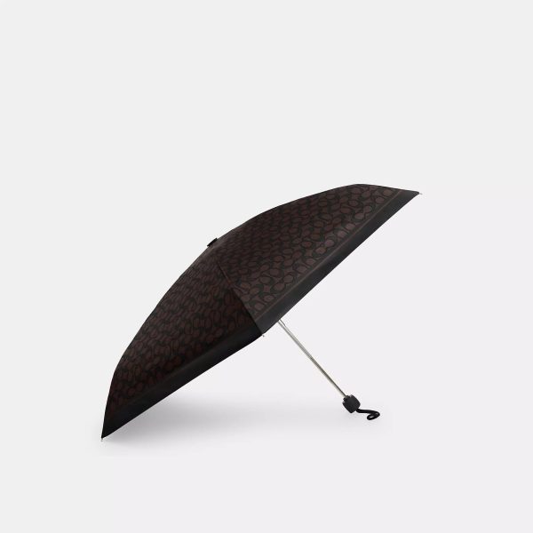 Coach Outlet Uv Protection Mini Umbrella In Signature Print - Preorder
