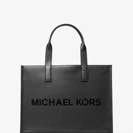 Michael Kors Outlet Cooper Logo Embossed Pebbled Leather Tote Bag - Preorder