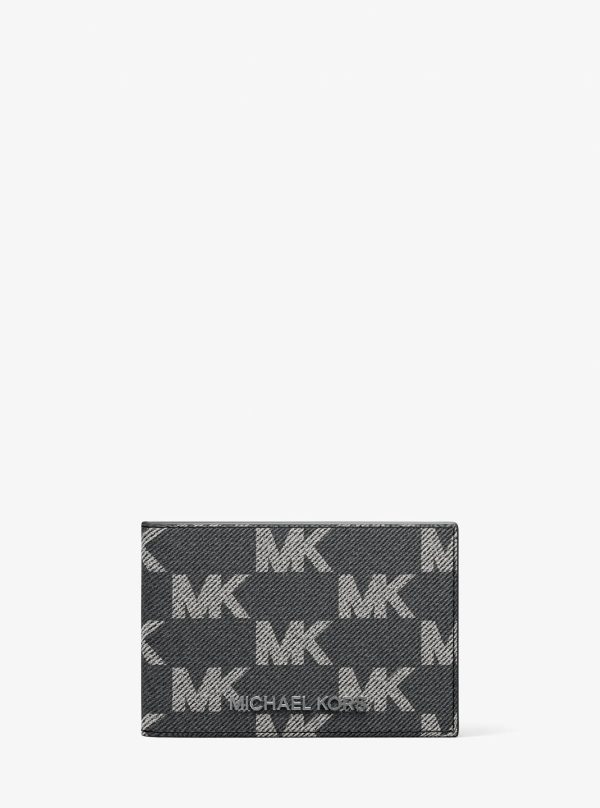Michael Kors Cooper Medium Logo Jacquard Denim Wallet - Preorder
