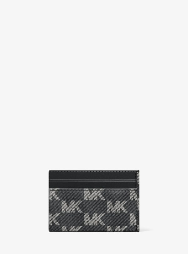 Michael Kors Cooper Medium Logo Jacquard Denim Wallet - Preorder