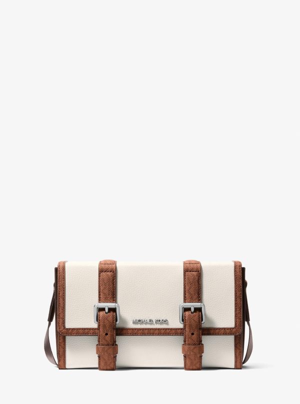 Michael Kors Outlet Cooper Pebbled Leather and Signature Logo Trunk Crossbody Bag - Preorder