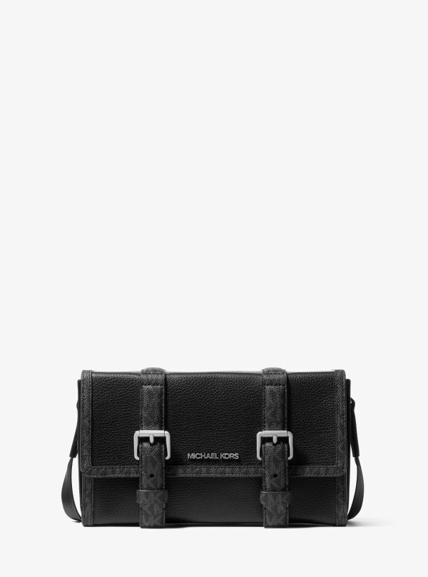 Michael Kors Outlet Cooper Pebbled Leather and Signature Logo Trunk Crossbody Bag - Preorder