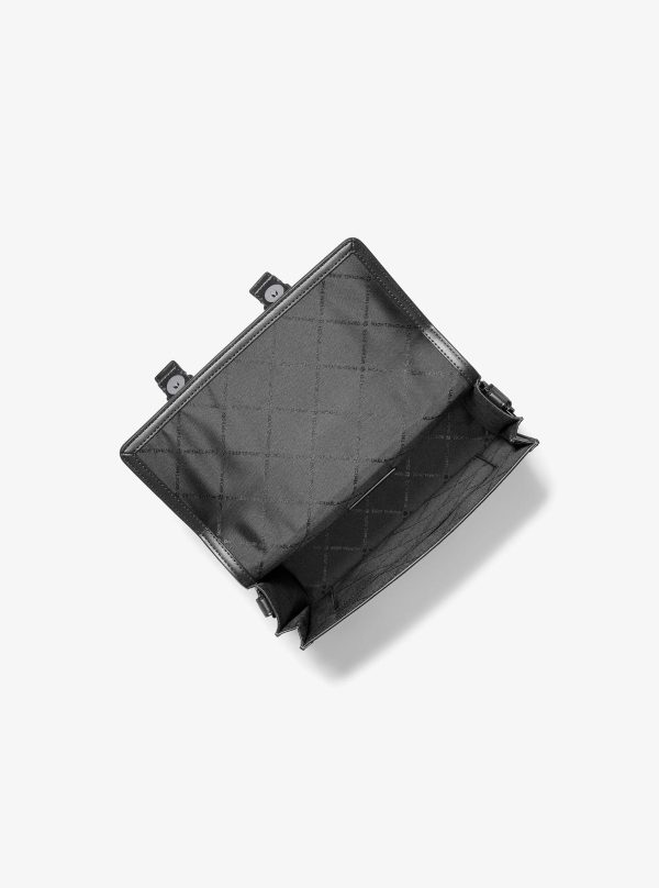 Michael Kors Outlet Cooper Pebbled Leather and Signature Logo Trunk Crossbody Bag - Preorder