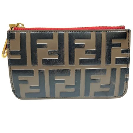 Fendi Zucca Leather Coin Purse/Coin Case (Pre-Owned) - Preorder