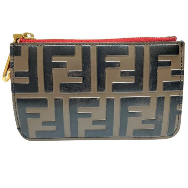 Fendi Zucca Leather Coin Purse/Coin Case (Pre-Owned) - Preorder