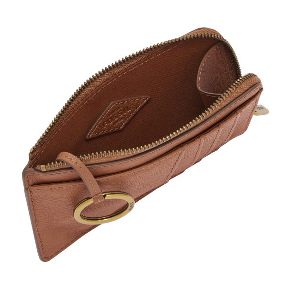 Fossil Women's Jori Leather Zip Card Case - Preorder