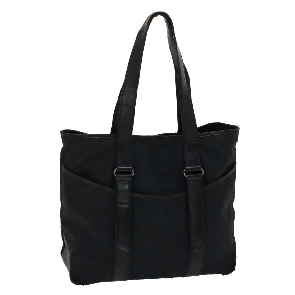 Gucci GG Canvas Tote Bag Leather Black - Preorder
