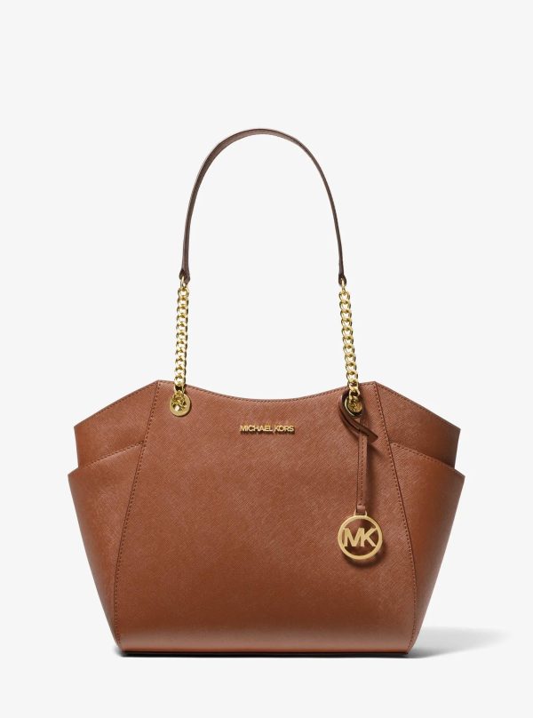 Michael Kors Outlet Jet Set Large Saffiano Leather Shoulder Bag - Preorder