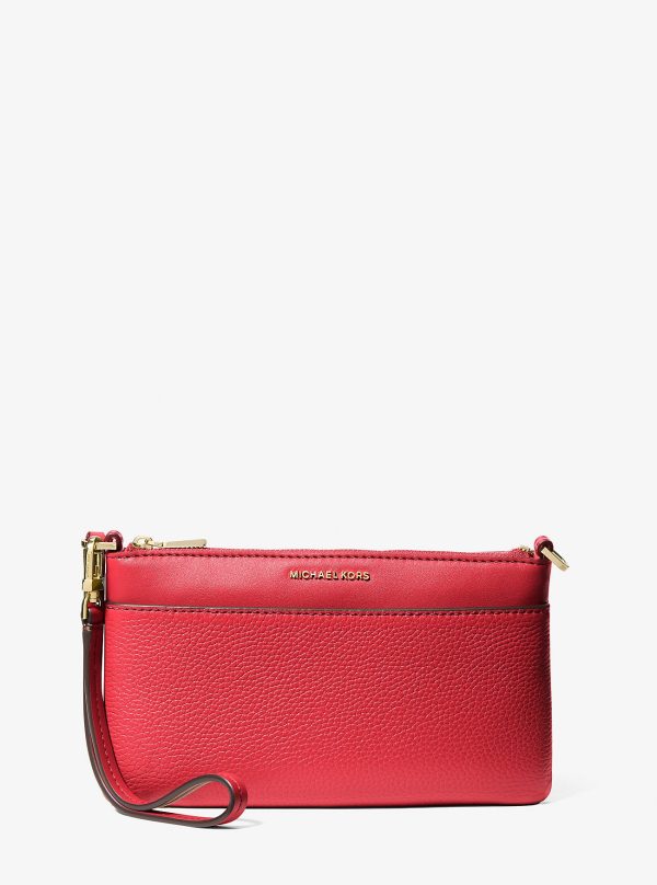 Michael Kors Jet Set Medium Pebbled Leather Wristlet - Preorder