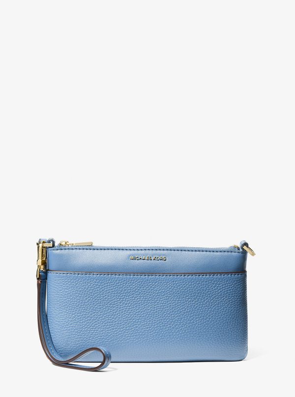 Michael Kors Jet Set Medium Pebbled Leather Wristlet - Preorder
