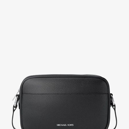 Michael Kors Outlet Jet Set Pebbled Leather Camera Crossbody Bag - Preorder