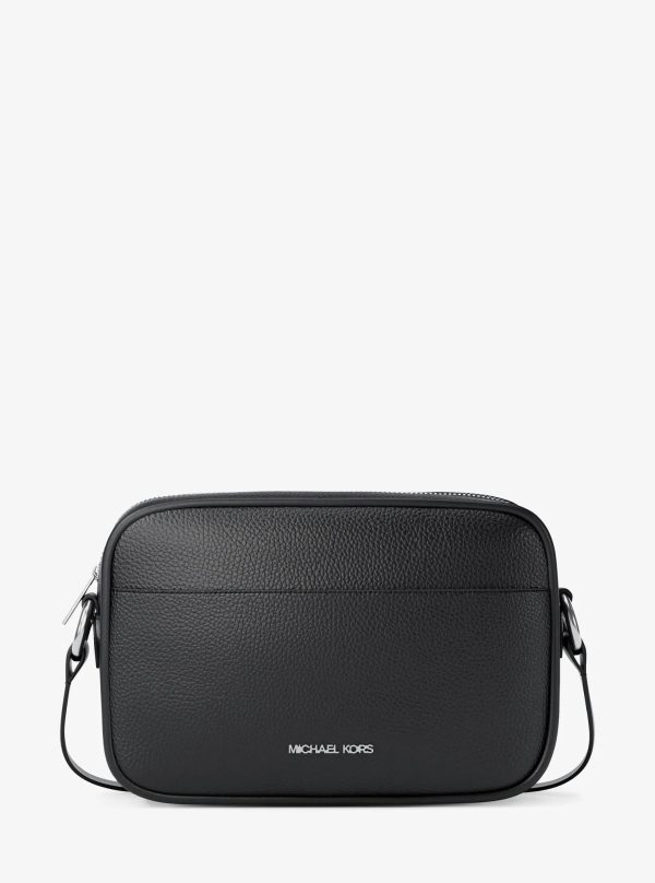 Michael Kors Outlet Jet Set Pebbled Leather Camera Crossbody Bag - Preorder