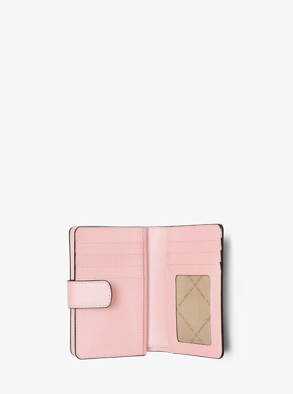 Michael Kors Outlet Medium Crossgrain Leather Wallet - Preorder